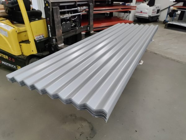 Sinus 27, Silver Ral 9006 , 0,5mm, B 1,00 x L 3,00 meter