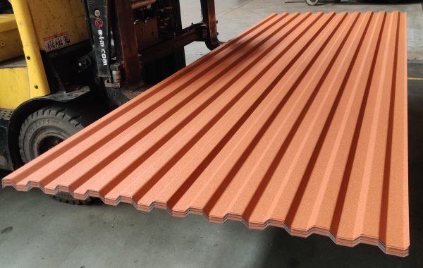 TP20 trapezplade Terrakotta Ral 8023, 0,50mm 19 stk. B 1,00 x L 3,00 meter = 57 m²