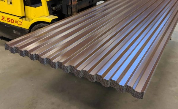TP20 Trapezplade Brun Ral 8028, 0,5mm, B 1,00 x L 3,00 meter