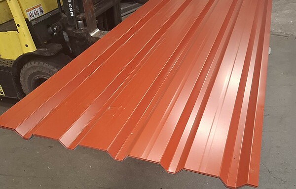 VP35 trapezplade Sv. rød Ral 3013, 0,50mm 7 stk. B 1,00 x L 3,00 meter = 21 m²
