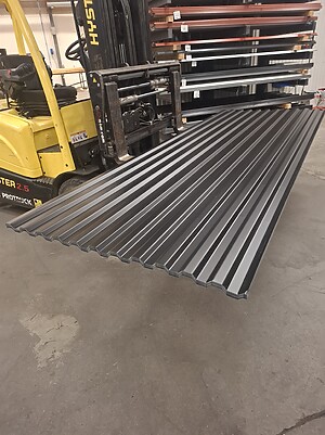 Restpartier 96 | Profil Tech TP18 trapezplade Sort Mat, 0,5mm, 20 stk B 1,07 x L 3,00m = 60 m²